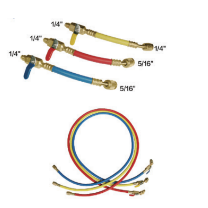 R410 HICH PRESSURECHARCINGHOSE WITH BALL VALVE 高压带阀连接管