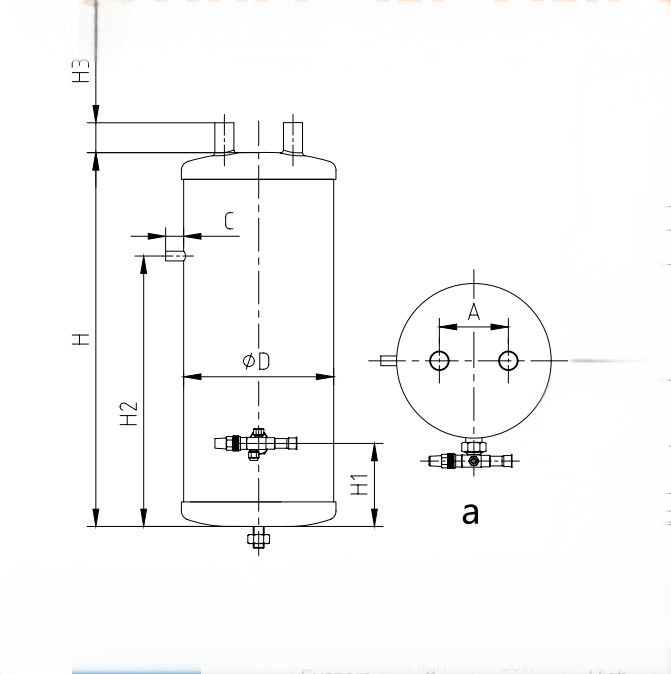 RESERVOIR OF HOT HEAT EXCHANGERS 1